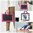 thumbnail image 4 of Galaxy Tab A8 (10.5") Case (SM-X200) - TECH CIRCLE [3-in-1 Case] Shockproof Rugged Case with [Rotating Kickstand & Handle] Protective Kids Case for Samsung Galaxy Tab A8 10.5-Inch 2022 Release, Rose, 4 of 10