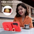 thumbnail image 2 of Case for Samsung Galaxy S21 Plus, Detachable Crossbody Strap & Lanyard Wallet Case with Card Slots, 360° Stand Ring Kickstand Flip PU Leather Protective Cover for Samsung Galaxy S21 Plus, Red, 2 of 11