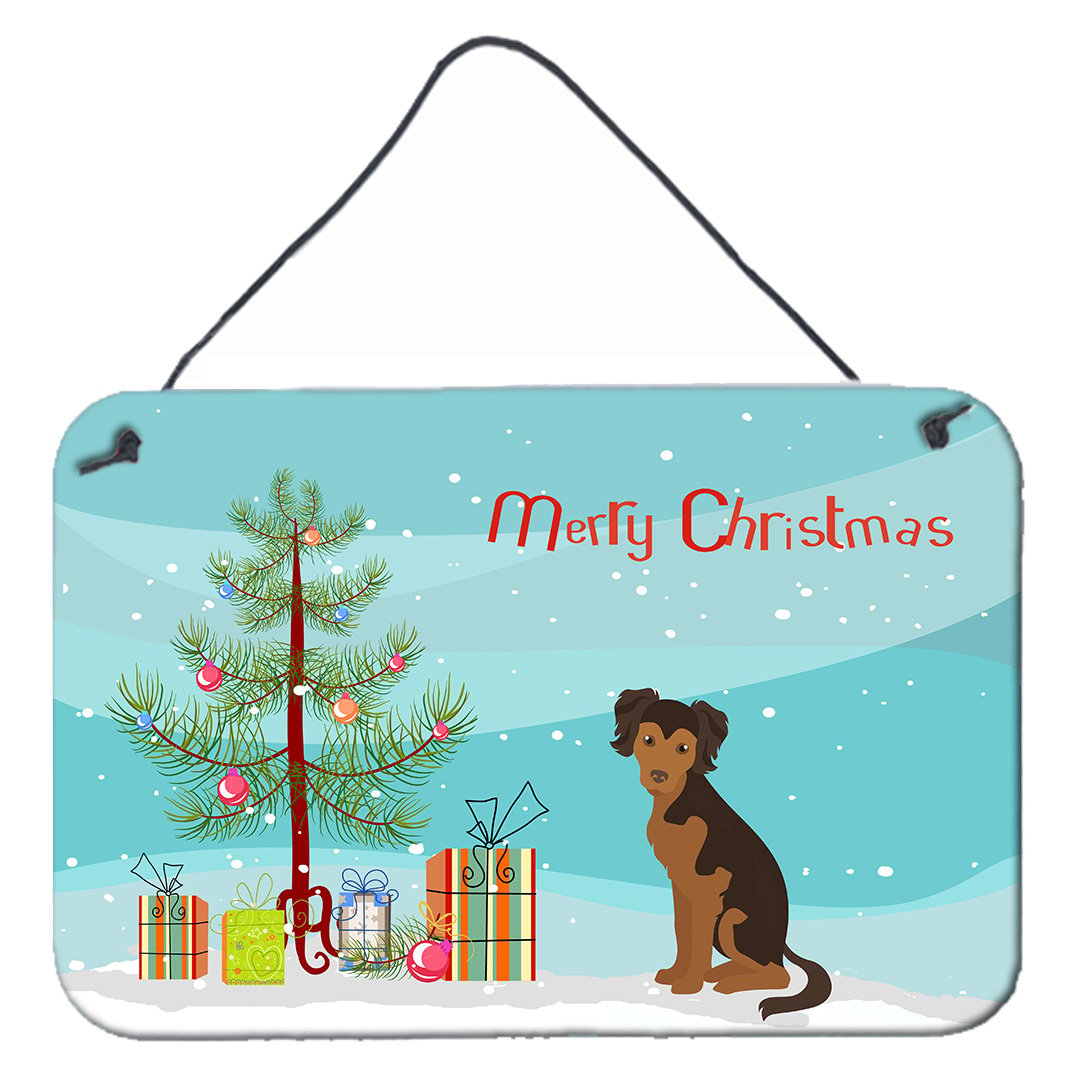Carolines Treasures CK3506DS812 Persian Chihuahua Christmas Tree Wall or Door Hanging Prints 8x12 multicolor