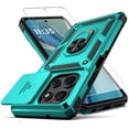 thumbnail image 1 of Funda para Moto G Power 5G 2025 YZOK Antigolpes Color Verde Azulado, 1 of 8