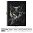 thumbnail image 4 of ARISTURING YISUEMEI Black Cat Sherpa Blanket, Soft and Plush Cute Pet Cat Throw Blanket for Adults Cat Lovers,, 4 of 6