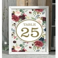 thumbnail image 3 of Darling Souvenir Floral Table Numbers Wedding Reception Table Top Cards Decor-4" x 6" (1 to 40), 3 of 4