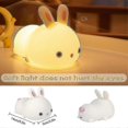 thumbnail image 3 of Luz nocturna LED Hmwy para niños, recargable por USB, de silicona, para dormir, control táctil (blanco cálido), 3 of 5