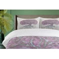 thumbnail image 4 of Ambesonne Tree Duvet Cover Sets, Watercolor Bohemian, 2-Queen, Grey Purple, 4 of 7