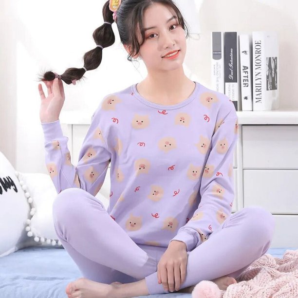 Nuevos pijamas de Navidad para niños de 12, 14, 16 y 18 años, ropa de dormir para niños grandes, pijamas de animales con oso para niños, conjunto de ropa de noche de dibujos animados para niñas