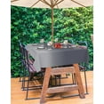 thumbnail image 5 of Outdoor Tablecloth with Umbrella Hole and Zipper Grey Ombre Rectangle Outdoor Tablecloths 60x102 Waterproof Table Cloths Gradient Color Patio Table Cover for Outdoor Tables Picnic Garden, 5 of 6