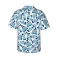 thumbnail image 3 of Daiia Winter Knit Hat and Socks Hawaiian Shirt for Men Gentle Cotton Regular Short Sleeve Casual-Medium, 3 of 9