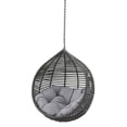 thumbnail image 1 of Swing Lounge Chair, Grey Gray, Modern Contemporary Urban Design, Outdoor Patio Balcony Cafe Bistro Garden Furniture Hotel Hospitality, 1 of 5
