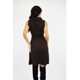 thumbnail image 3 of Vestido tejido cuello cascada Roman Fashion /Juvenil, 32162 (Cafe) cafe G, 3 of 6