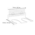 thumbnail image 4 of 2pcs Wall-mounted Shoe Rack Household Storage Rack Storage Organizer (White), 4 of 9