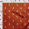 thumbnail image 3 of oneOone Cotton Poplin Red Fabric Asian Block Paisley Craft Projects Decor Fabric Printed By The Yard 56 Inch Wide, 3 of 4