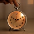 thumbnail image 4 of Analog Alarm Clock for Bedroom Retro Alarm Clock Sure Here's A Product Title for Listing Retro Non-ticking Alarm Clock with Night Light Accurate, 4 of 8