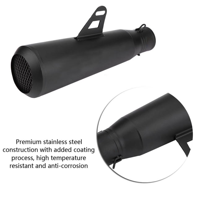 Tubo de escape modificado para motocicleta, silenciador de escape universal modificado para motocicleta de 51 mm, tubo de escape inteligente