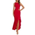 thumbnail image 1 of Vestido largo PRETTYGARDEN 2025 sin mangas con volantes para mujer, 1 of 6