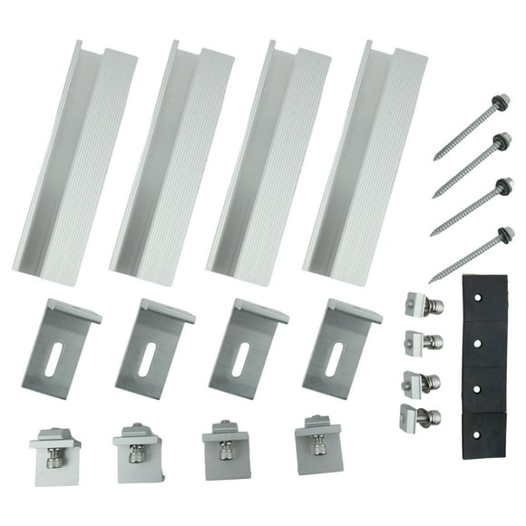 Solar panel PV profile Alu mounting rail Flat roof Metal roof Solar rail