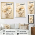 thumbnail image 4 of Designart "Opulent Beige Morning Glory Blossom I" Morning Glory Wall Decor, 4 of 7