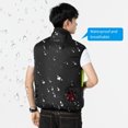 thumbnail image 4 of Naiovety Seco y protegido en cualquier clima con la innovadora chaqueta con aire acondicionado Fan Vest Escalada negro METRO, 4 of 6