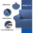 thumbnail image 3 of Amorosa Funda de Sofá Impermeables3 Piezas para( 1,2,3 plazas)Tela Elástica Antideslizante y Lavable Protección Completa Azul, 3 of 6