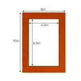 thumbnail image 3 of Basketball Texture Acid Free 8x10 Picture Frame Mats with White Core Bevel Cut for 5x7 Pictures -, 3 of 3