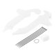 thumbnail image 1 of Placas superiores protectoras de placas de motocicleta para motocicletas Crf300L - blanco shamjiam protector de la cubierta del marco, 1 of 8