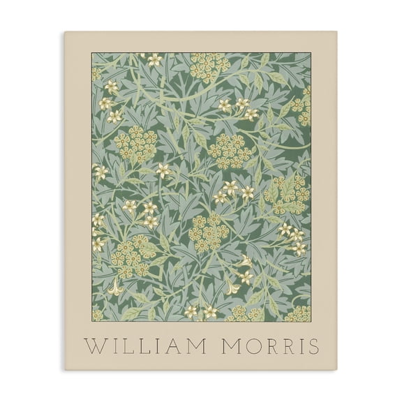 Stupell Industries Eclectic William Morris Green Tones Canvas Art, 16 x 20, by Lil' Rue