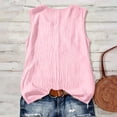 thumbnail image 5 of Karymi Womens Tops Dressy Casual Sleeveless Lace Trim V‑Neck Tank Top, Solid Fake Linen Crinkle Textured Loose‑Fit Casual Vest, Relaxed Wide Strap Sleeveless Top Womens Summer Tops, 5 of 8