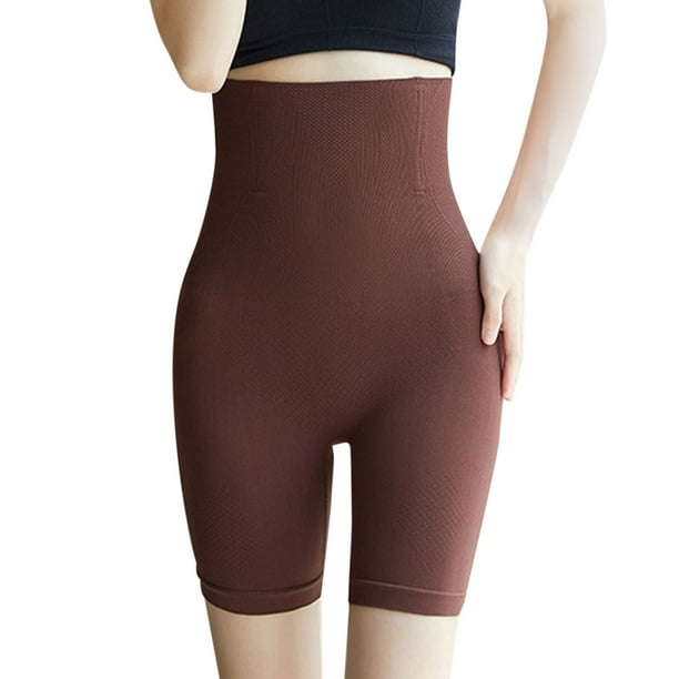 Faja moldeadora de cintura alta para mujer - Sin costuras, poliéster, para todas las estaciones, negro/gris/café/naranja, tallas XS-XXXL
