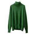 thumbnail image 4 of Duoif Sweaters for Women Trendy Women's Autumn and Winter New Neck Loose Versatile Solid Color Pullover Sweater Women's Sweaters Womens Tops Army Green M, 4 of 4