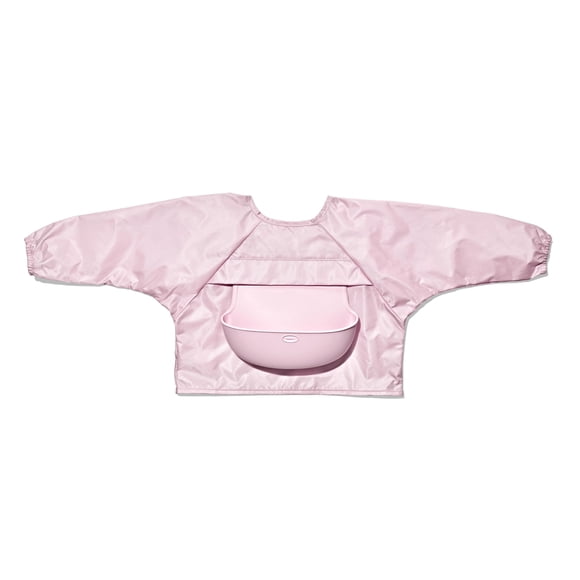 Babero OXO con mangas enrollables en forma de flor para niños de 9 a 24 meses