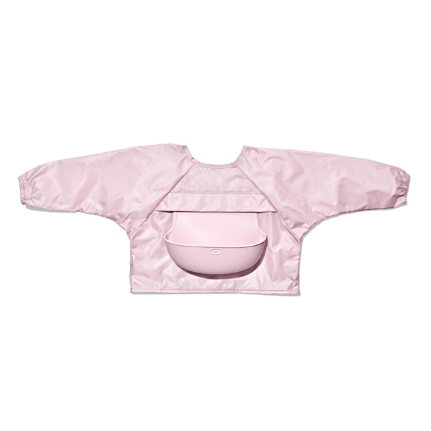 Babero OXO con mangas enrollables en forma de flor para niños de 9 a 24 meses
