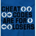 thumbnail image 2 of Cheat Codes For Losers Video Gamer Womens Slim Fit Graphic Tee Brisco Brands S, 2 of 5
