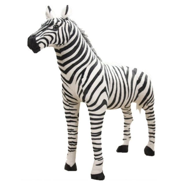 EIGTHTAIL 14/18/21 Po Zèbre Réaliste en Peluche Vif pour Poupée Machine à Griffes Amusante Fourniture Plus
