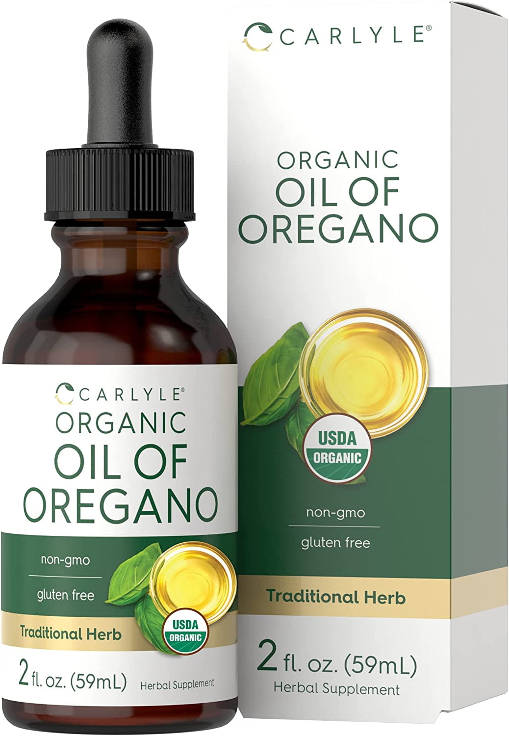 Organic Oil of Oregano 2 oz Liquid Vegan, USDA Certified by