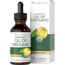 Organic Oil of Oregano | 2 fl oz Liquid | Vegan | Non-GMO, Gluten Free Drops | by Carlyle