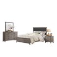 thumbnail image 2 of Topline Home Furnishings Commode en bois patiné gris avec miroir, 2 of 2