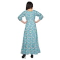 thumbnail image 3 of Moomaya Robe Longue à Col Rond à Manches 3/4 pour Femmes Grande Taille Vêtements d'Été, 3 of 3