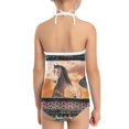 thumbnail image 5 of FOR U DESIGNS Southwest Aztec Horse Halter Neck One Piece Swimsuit for Swimming Surfing Lightweight Hawaii Beach Swimwear Cool Backless Bodysuit Size 7-8, 5 of 6