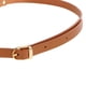 thumbnail image 5 of Cinturón de cuero Hugo para bolso bandolera ajustable Hebilla marrón oro, 5 of 8