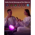 thumbnail image 3 of Lámpara de mesa LED WiFi, lámpara de noche regulable WiFi RGBWW, lámpara de mesa portátil, cambio de color, control APP, compatible con Alexa y Google Assistant, para dormitorio, salón, decoración, 3 of 7