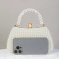 thumbnail image 4 of StyleSack  Pearl-Embellished Clutch Bag for Women, Elegant Vintage Evening Purse - Trendy Formal Handheld Crossbody Bag, 4 of 8