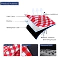 thumbnail image 3 of Manta De Picnic Impermeable 200 X 200 Cm (79 X 79 Pulgadas), Manta De Camping Mediana Manta De Playa Para Playas Picnics Parques Camping Picnic Mat Rojo, 3 of 5