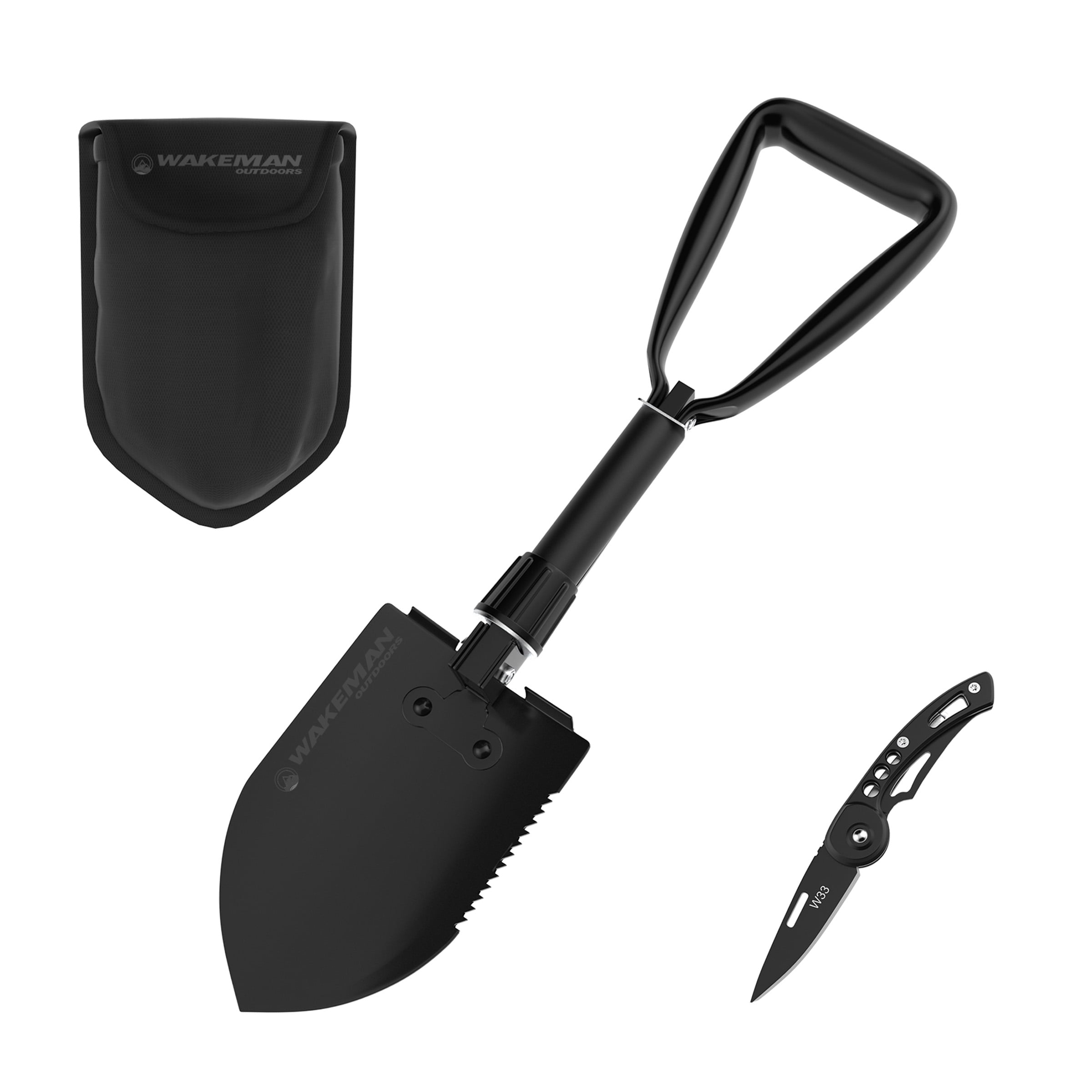 Pouch Mini Foldable Camping Cooking Tool Outdoor Hiking Shovel Garden Trowel
