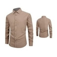 thumbnail image 5 of NOLDARES Mens Dress Shirts Long Sleeve Free Stretch Button Up Shirts Slim Fit Free Dress Shirts(Khaki,XXL), 5 of 5