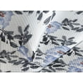 thumbnail image 3 of Ambesonne Floral Quilted Coverlet 3 Pcs, Watercolor Leaf Art Branches, Queen Size, Lavender and Dark Blue Grey, 3 of 4