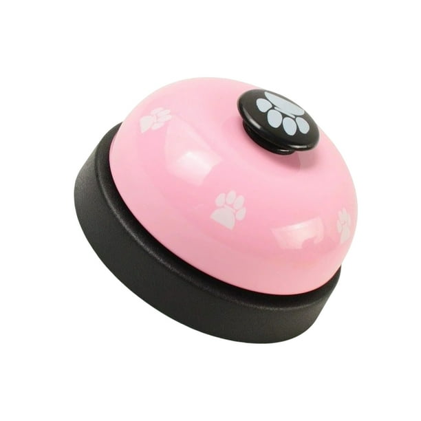 Methold Juguetes interactivos, accesorios para cachorros multiusos multicolores, campana de cena, anillo de huella de tamaño compacto, sin rebabas, Suministros para perros Rosa/Negro Methold PT004192-03