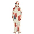 thumbnail image 3 of Vzayyk 4T-14Y Size Aviliable Cozy One-Piece Footless Sleeper Pajama Maple Leaves, 3 of 8