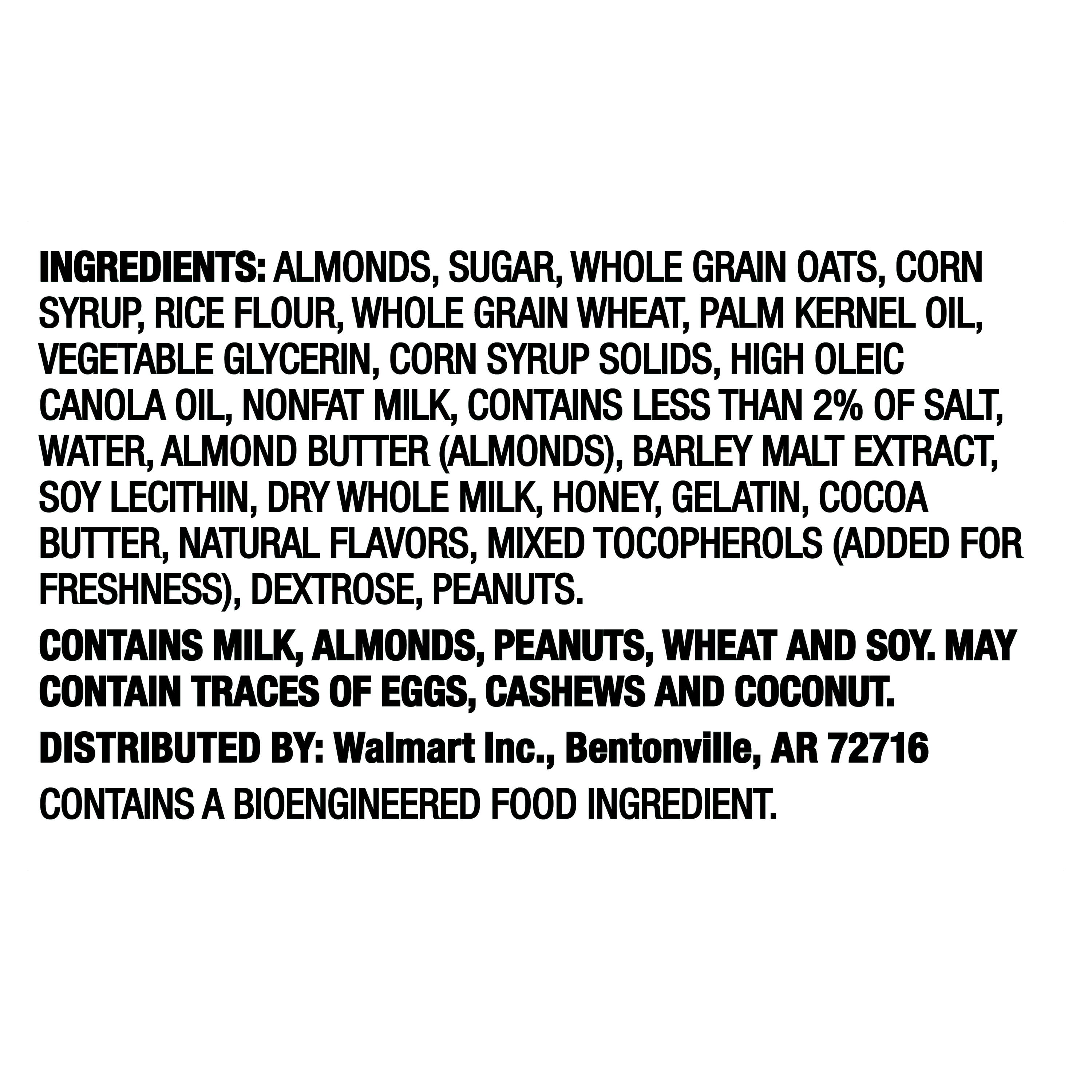 Great Value Almond Sweet & Salty Chewy Granola Bars, 7.4 oz, 6 Count