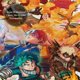 thumbnail image 5 of Cortina de ducha My Hero Academia con diseño de dibujos animados, con 12 ganchos, impermeable, lavable, de poliéster, para decoración del baño, 60 x 72 pulgadas, de hierro, 5 of 8