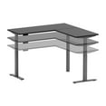 thumbnail image 2 of Motionwise M4 EXEC Series 60” x 60” Bureau en L Électrique à Hauteur Réglable Assis-Debout (Noir), 2 of 5
