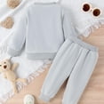 thumbnail image 3 of Toddler Baby Boy Girl Sweatshirt and Pants Set Fall Winter Bear Jogger Pants Outfit Suit 9M-5Y, 3 of 5
